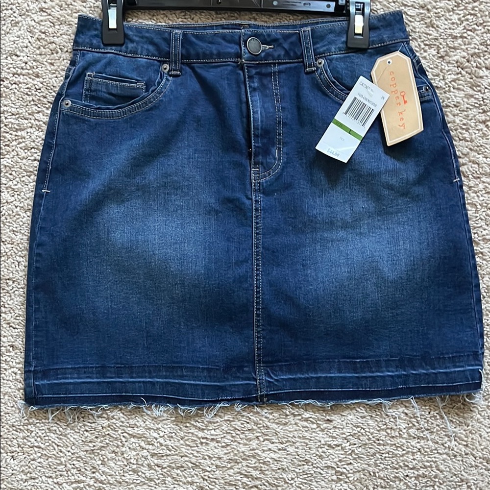 Copper Key Juniors Denim Blue Skirt - Picture 3 of 3